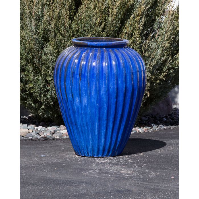 One of a Kind FNT40379 Ceramic Vase Complete Fountain Kit Vase Fountain Blue Thumb 