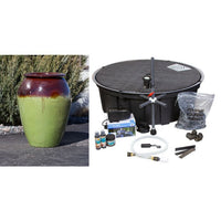 Thumbnail for Oil Jar FNT40403 Ceramic Vase Complete Fountain Kit Vase Fountain Blue Thumb 