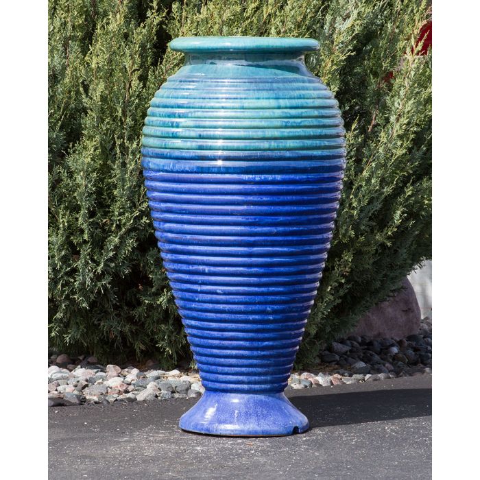 Closed Top FNT40435 Ceramic Vase Complete Fountain Kit Vase Fountain Blue Thumb 