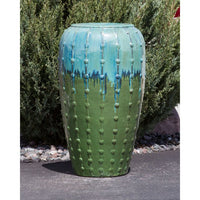 Thumbnail for Closed Top FNT40442 Ceramic Vase Complete Fountain Kit Vase Fountain Blue Thumb 