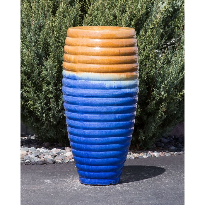 Closed Top FNT40458 Ceramic Vase Complete Fountain Kit Vase Fountain Blue Thumb 