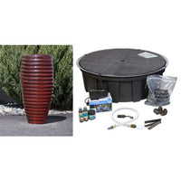 Thumbnail for Closed Top FNT40460 Ceramic Vase Complete Fountain Kit Vase Fountain Blue Thumb 
