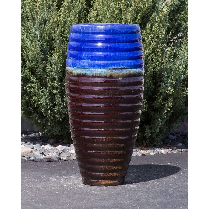 Closed Top FNT40463 Ceramic Vase Complete Fountain Kit Vase Fountain Blue Thumb 