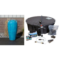 Thumbnail for Amphora FNT40486 Ceramic Vase Complete Fountain Kit Vase Fountain Blue Thumb 