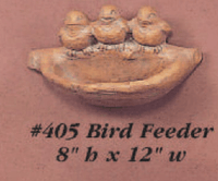 Thumbnail for Bird Feeder Cast Stone Outdoor Asian Collection Wall Ornament Tuscan 