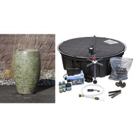 Thumbnail for Stoned Urn FNT40532 Ceramic Vase Complete Fountain Kit Vase Fountain Blue Thumb 