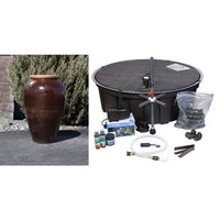 Thumbnail for Tuscany FNT40560 Ceramic Triple Vase Complete Fountain Kit Vase Fountain Blue Thumb 