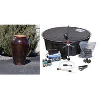 Thumbnail for Tuscany FNT40566 Ceramic Triple Vase Complete Fountain Kit Vase Fountain Blue Thumb 