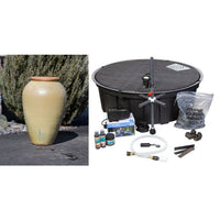 Thumbnail for Tuscany FNT40590 Ceramic Triple Vase Complete Fountain Kit Vase Fountain Blue Thumb 