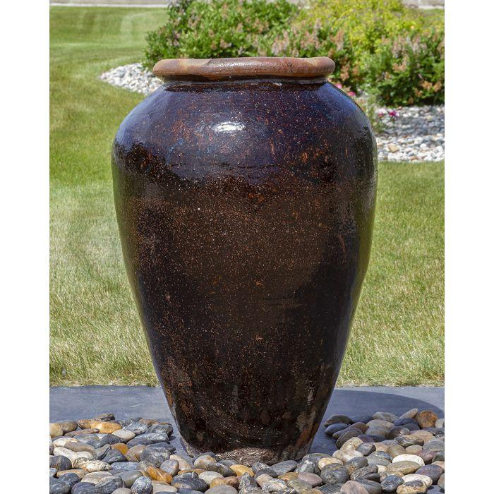 Tuscany FNT40758 Ceramic Triple Vase Complete Fountain Kit Vase Fountain Blue Thumb 