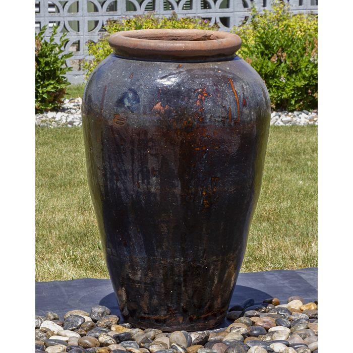Tuscany FNT40763 Ceramic Triple Vase Complete Fountain Kit Vase Fountain Blue Thumb 
