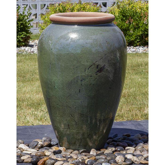 Tuscany FNT40768 Ceramic Triple Vase Complete Fountain Kit Vase Fountain Blue Thumb 