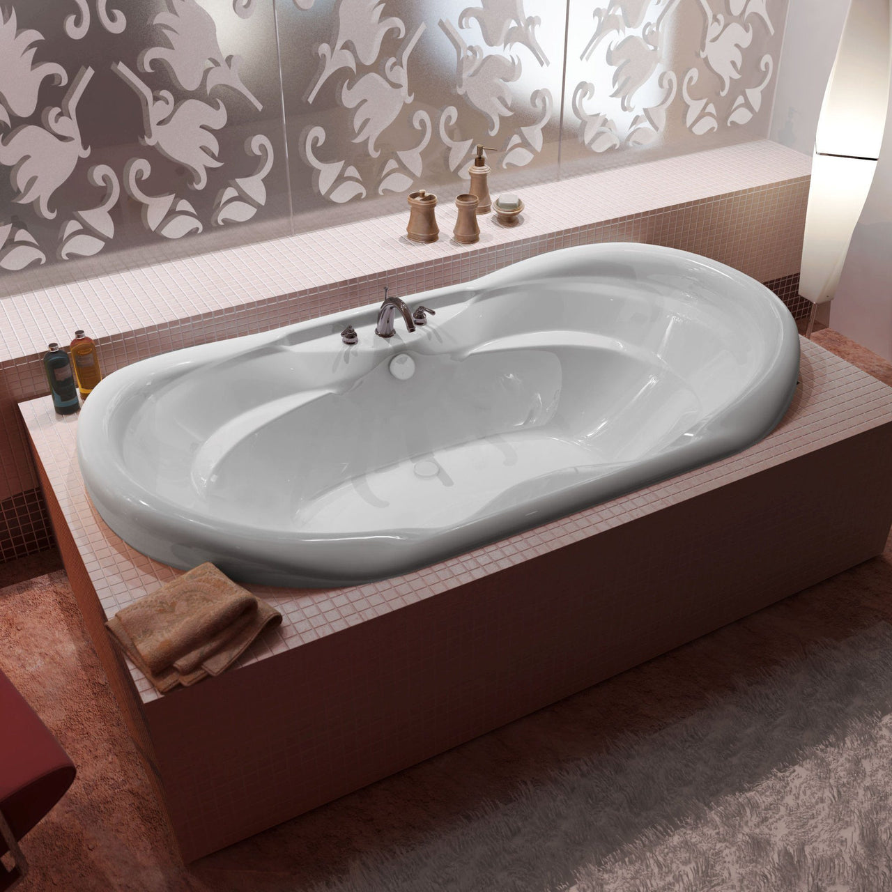 Atlantis Whirlpools 4170I Indulgence 41 x 70 Oval Soaking Bathtub Whirlpool Bathtub Atlantis 