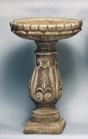 Thumbnail for Verona Bird Bath Cast Stone Outdoor Asian Collection BirdBath Tuscan 