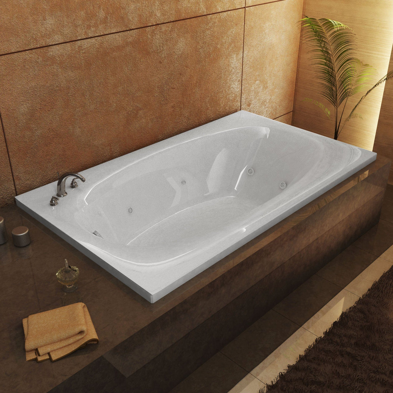 Atlantis Whirlpools 4272PWL Polaris 42 x 72 Rectangular Whirlpool Jetted Bathtub Whirlpool Bathtub Atlantis 