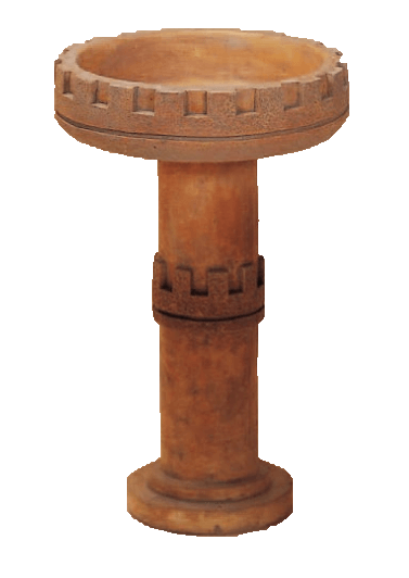 Gothic Bird Bath Cast Stone Outdoor Asian Collection BirdBath Tuscan 