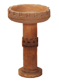 Thumbnail for Gothic Bird Bath Cast Stone Outdoor Asian Collection BirdBath Tuscan 