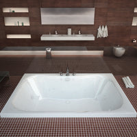 Thumbnail for Atlantis Whirlpools 4860NWL Neptune 48 x 60 Rectangular Whirlpool Jetted Bathtub Whirlpool Bathtub Atlantis 