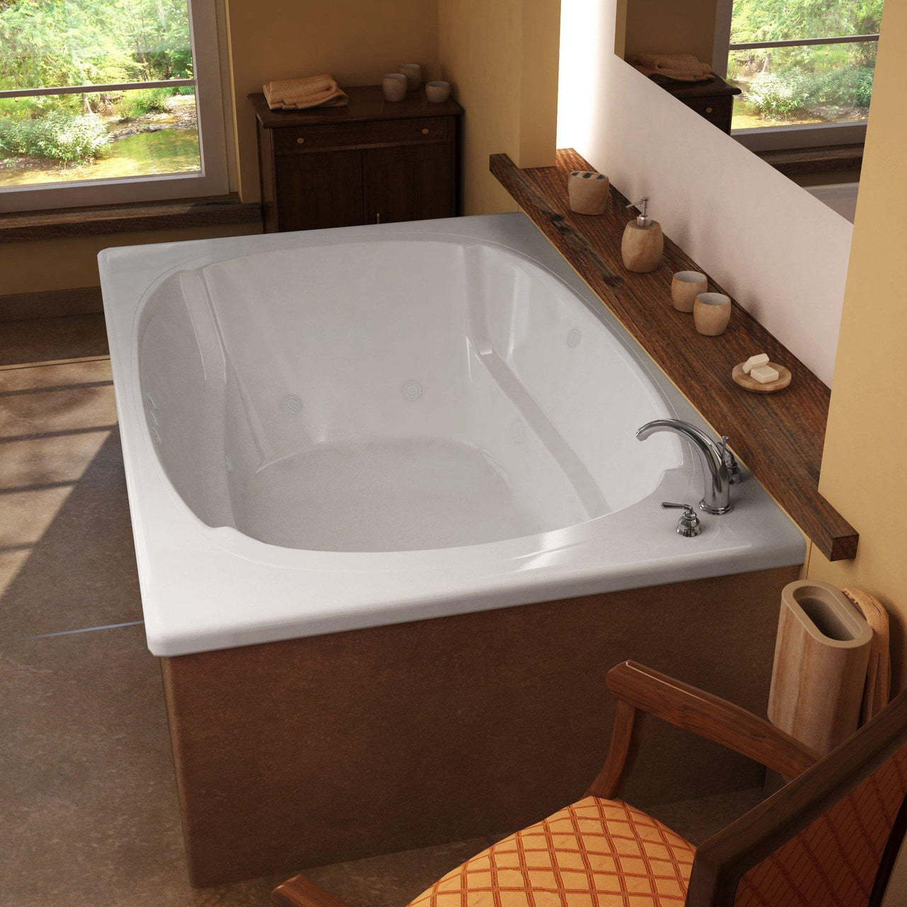 Atlantis Whirlpools Charleston 48 x 72 Rectangular Whirlpool Jetted Bathtub Whirlpool Bathtub Atlantis 