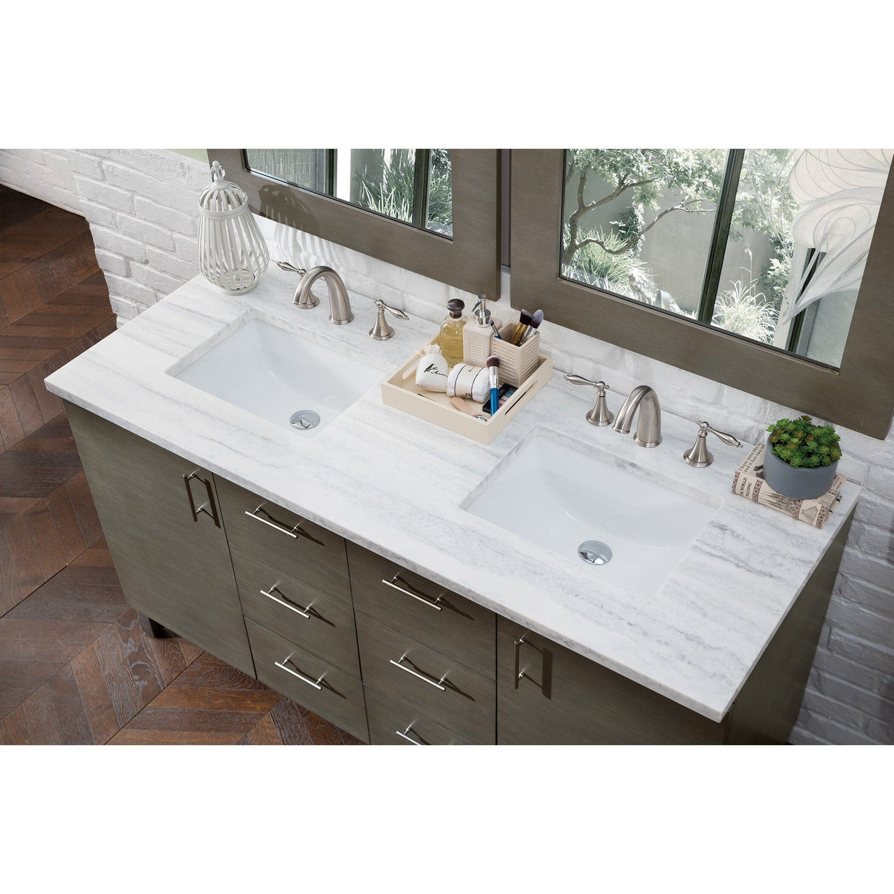 James Martin Metropolitan 60" Double Vanity Vanity James Martin 