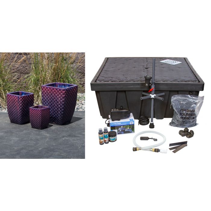 Luna Fountain Kit - FNT50053 Vase Fountain Blue Thumb 