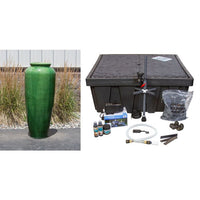 Thumbnail for Oil Jar FNT50064 Ceramic Vase Complete Fountain Kit Vase Fountain Blue Thumb 