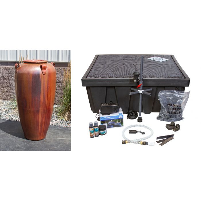 Amphora FNT50123 Ceramic Vase Complete Fountain Kit Vase Fountain Blue Thumb 