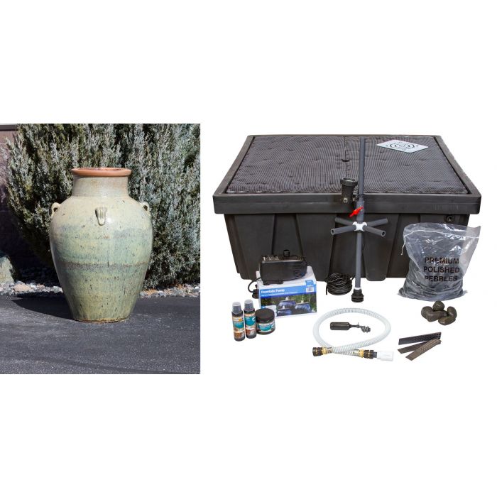 Amphora FNT50261 Ceramic Vase Complete Fountain Kit Vase Fountain Blue Thumb 