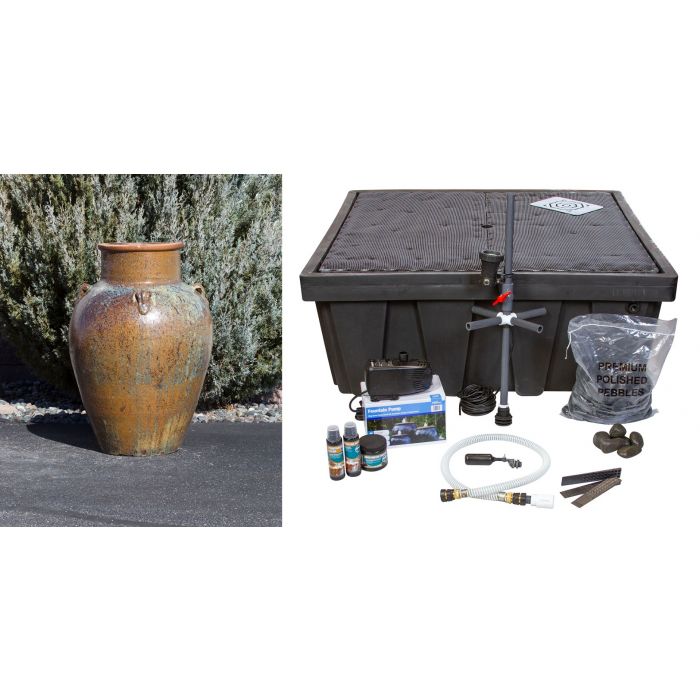 Amphora FNT50264 Ceramic Vase Complete Fountain Kit Vase Fountain Blue Thumb 