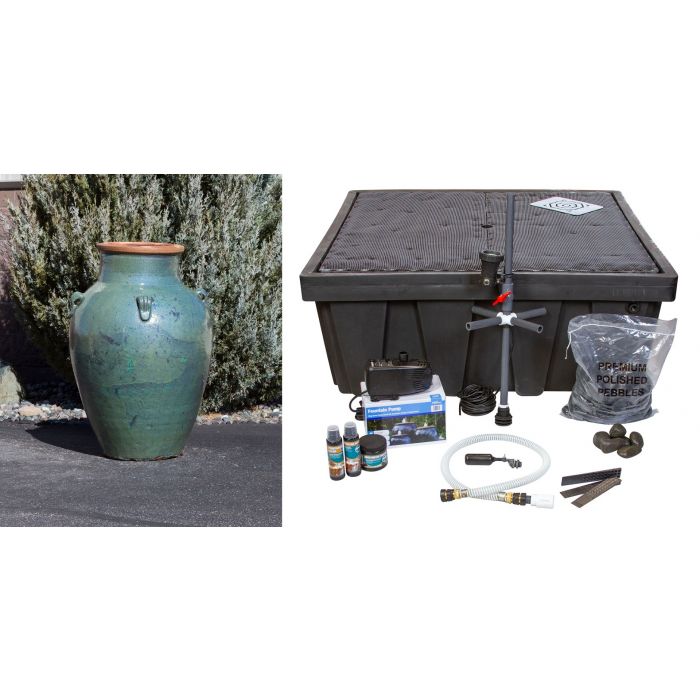 Amphora FNT50265 Ceramic Vase Complete Fountain Kit Vase Fountain Blue Thumb 