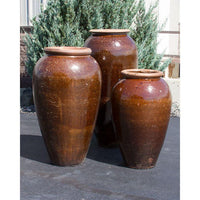 Thumbnail for Tuscany FNT50292 Ceramic Triple Vase Complete Fountain Kit Vase Fountain Blue Thumb 