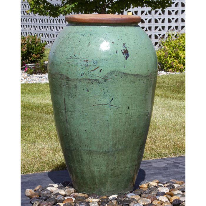 Tuscany FNT50484 Ceramic Triple Vase Complete Fountain Kit Vase Fountain Blue Thumb 