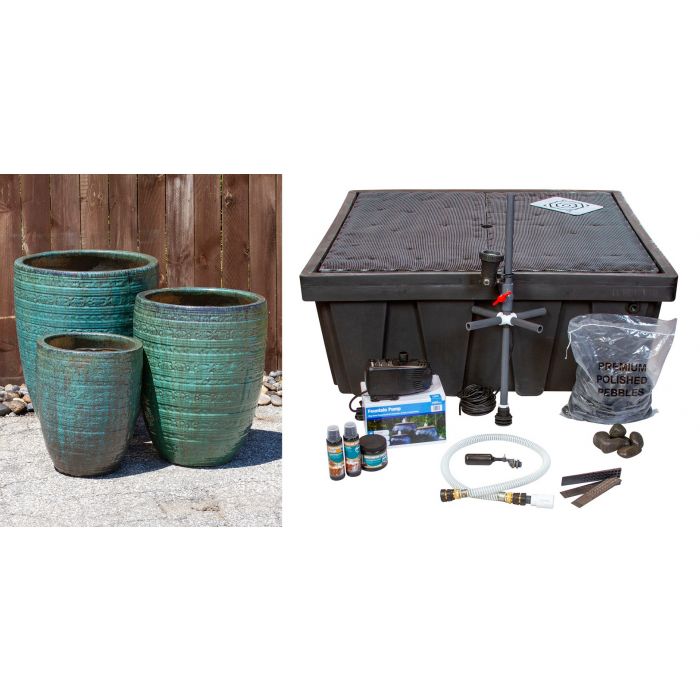 One of a Kind Fountain Kit - FNT50497 Vase Fountain Blue Thumb 