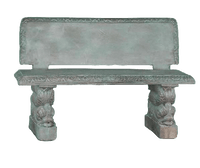Thumbnail for Adriatic Outdoor Cast Stone Garden Bench Benches Tuscan 