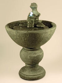 Thumbnail for Zen Frog Fountain, Tall Fountain Fiore Stone 