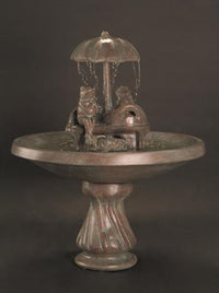 Thumbnail for Frogs on Love Seat Fountain Fountain Fiore Stone 