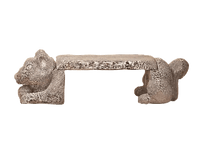 Thumbnail for Squirrel Outdoor Cast Stone Garden Bench Benches Tuscan 