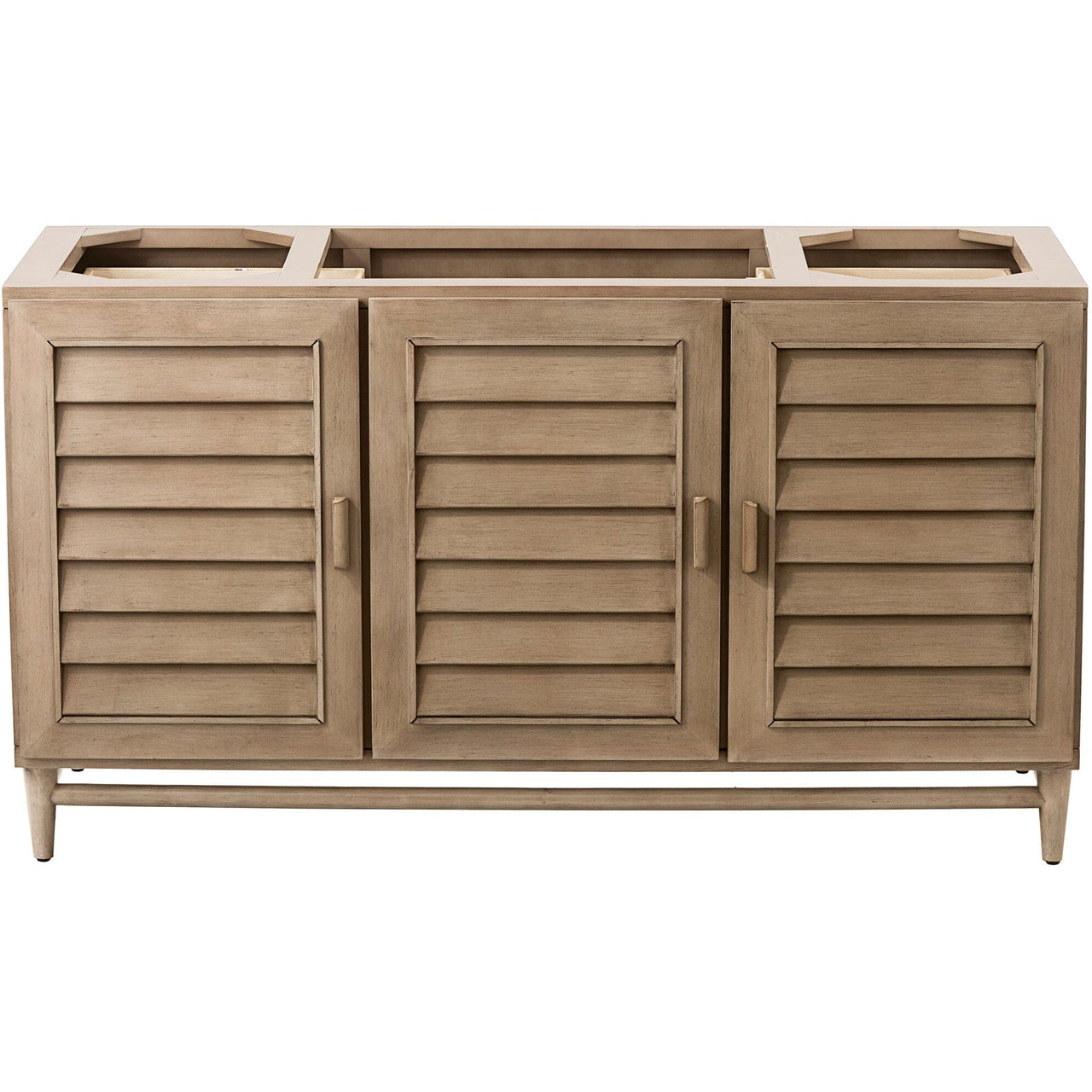 James Martin Portland 60" Single Vanity Vanity James Martin Whitewashed Walnut Cabinet Only 