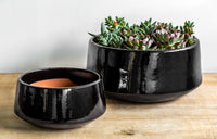 Thumbnail for Campania International Glazed Pottery Scandia Planter - S/2 Urn/Planter Campania International Cola 