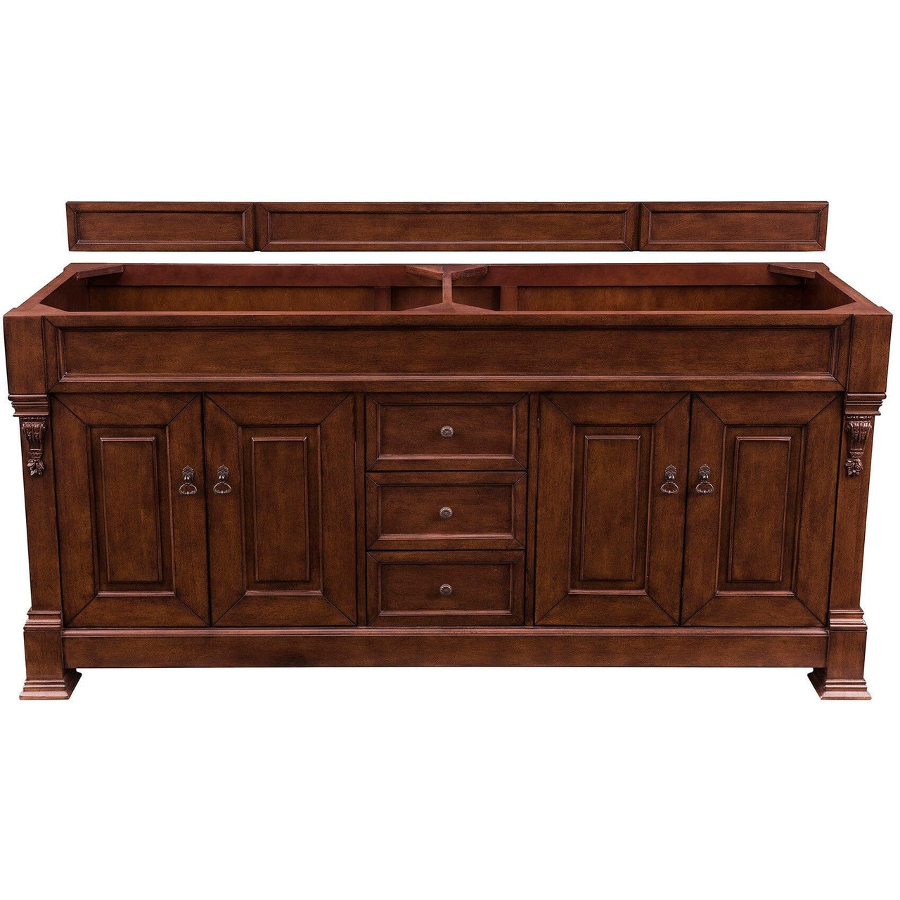 James Martin Brookfield 72" Double Vanity Vanities James Martin Warm Cherry Cabinet Only 