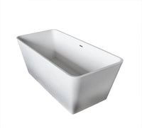 Thumbnail for Atlantis Whirlpools 5927BLSXCWXX Bealey 27 x 60 Artificial Stone Freestanding Bathtub Whirlpool Bathtub Atlantis 