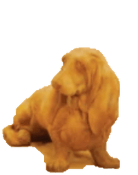 Thumbnail for Basset Hound Sitting Cast Stone Outdoor Asian Collection Statues Tuscan 