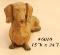 Thumbnail for Dachund Cast Stone Outdoor Asian Collection Statues Tuscan 