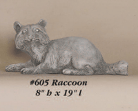 Thumbnail for Raccoon Cast Stone Outdoor Asian Collection Statues Tuscan 