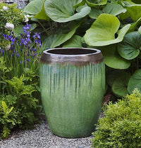 Thumbnail for Campania International Glazed Terra cotta Polaris Planter Urn/Planter Campania International 