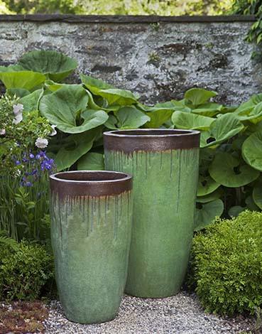 Campania International Glazed Terra cotta Orion Planter Urn/Planter Campania International 