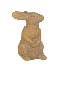 Thumbnail for Bunny Up and Down Cast Stone Outdoor Asian Collection Statues Tuscan 
