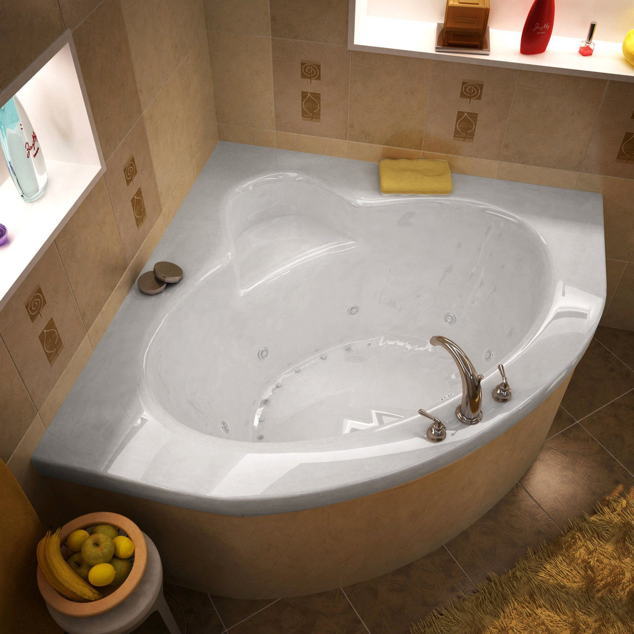 Atlantis Whirlpools Alexandria 60 x 60 Corner Air & Whirlpool Jetted Bathtub Whirlpool Bathtub Atlantis 
