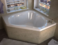 Thumbnail for Atlantis Whirlpools 6060CAR Cascade 60 x 60 Corner Air Jetted Bathtub Whirlpool Bathtub Atlantis 