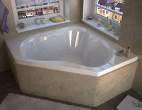 Thumbnail for Atlantis Whirlpools 6060CWR Cascade 60 x 60 Corner Whirlpool Jetted Bathtub Whirlpool Bathtub Atlantis 